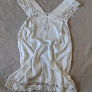 Urban Outfitters White Lacy Tunic